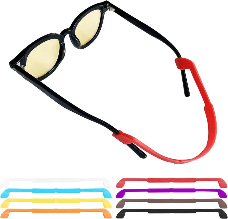 8 Pack Non-Slip Silicone Glasses Strap for Kids or Adults Sports with Elastic So 2