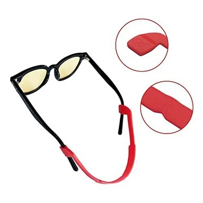 8Pcs Non-Slip Silicone Glasses Strap for Kids or Adults Sports with Elastic Soft 2