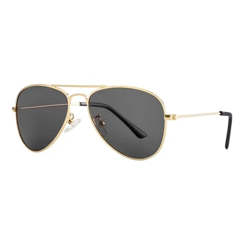 Aviator Sunglasses For Kids Boys Girls Baby Children Toddler Eye Glasses Case 2