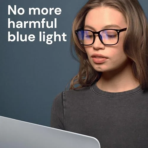Gaoye Blue Light Glasses for Men - Blocking Square Eyeglasses, Anti UV Ray Computer Gaming Glasses Blue Blockers for Women 2