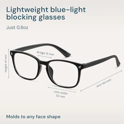 Gaoye Blue Light Glasses for Men - Blocking Square Eyeglasses, Anti UV Ray Computer Gaming Glasses Blue Blockers for Women 4