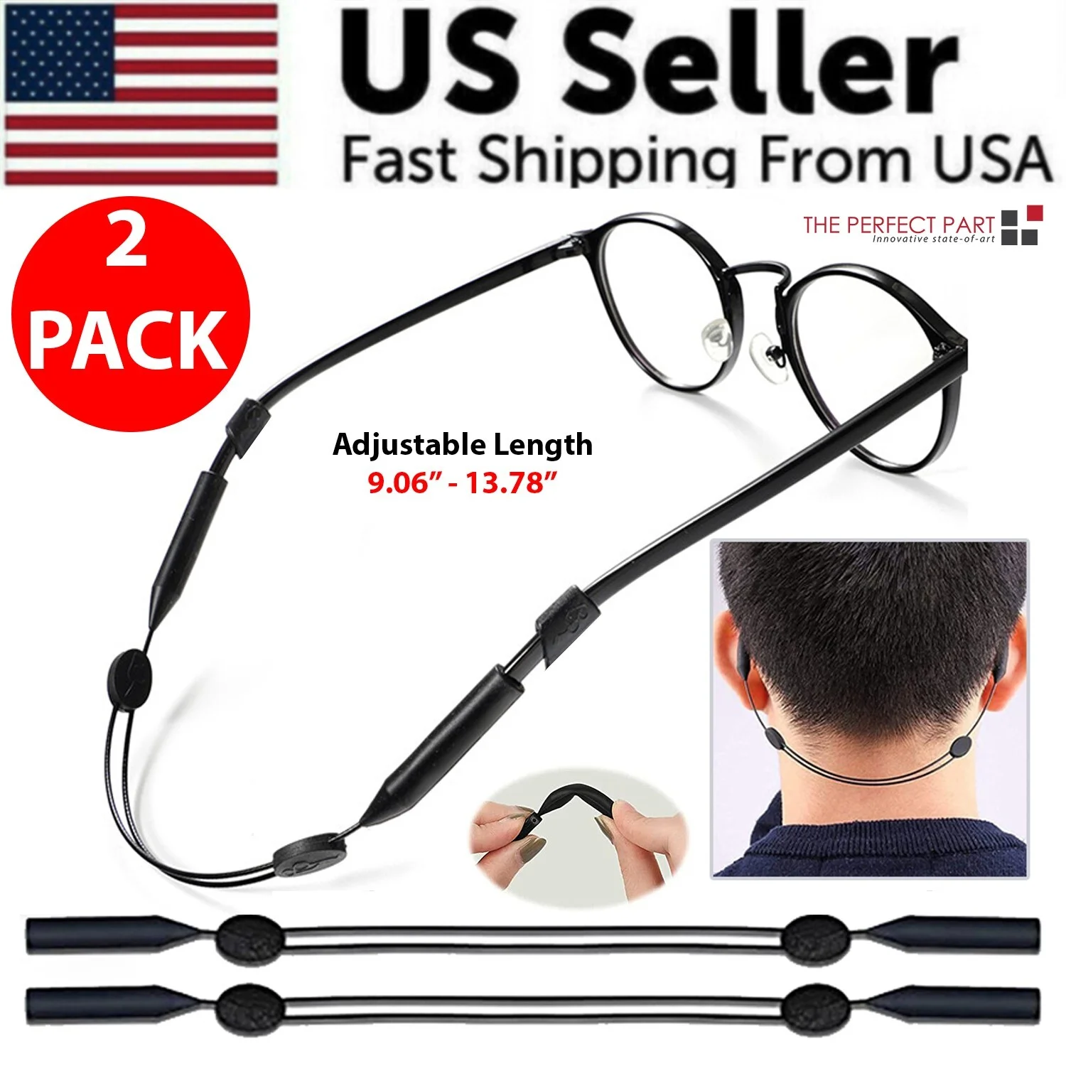Glasses Strap Neck Cord Sports Eyeglasses Sunglasses Rope String Holder 🇺🇸 3