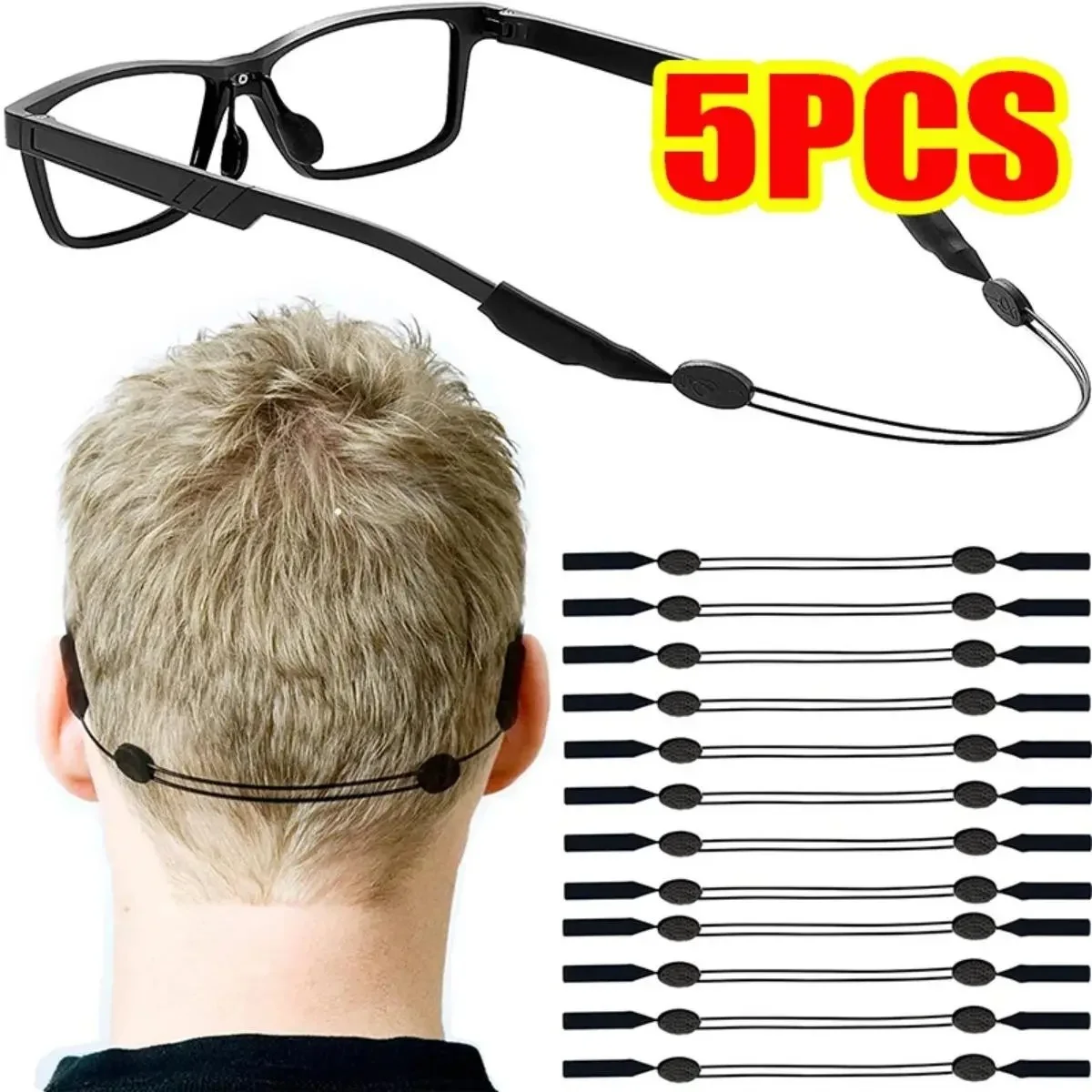Glasses Strap Neck Cord Sports Eyeglasses Sunglasses Rope String Holder 🇺🇸 4