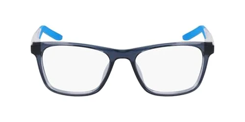 NIKE 5537 060 Kids Youth Gray Orange Rectangular Eyeglasses Sport 47-16 130 2