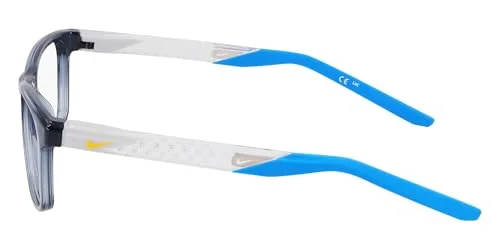 NIKE 5537 060 Kids Youth Gray Orange Rectangular Eyeglasses Sport 47-16 130 3
