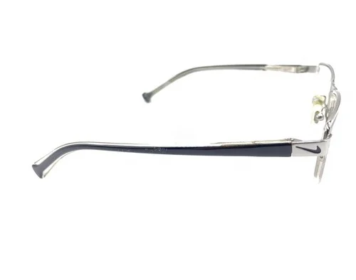 Nike 8033 047 Silver Black Half Rim Eyeglasses Frames 49-17 135 Sports Men Women 4