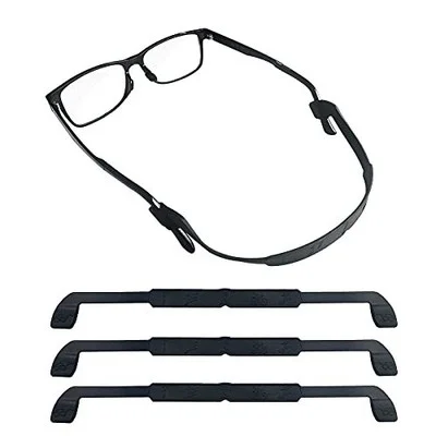 Silicone Spectacle Straps, 3 Non-Slip Elastic Sports Glasses Straps for Kid Boys 2