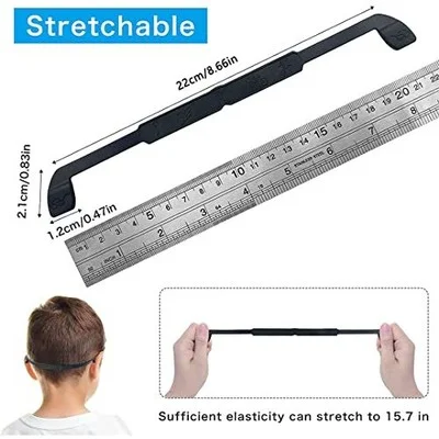 Silicone Spectacle Straps, 3 Non-Slip Elastic Sports Glasses Straps for Kid Boys 3